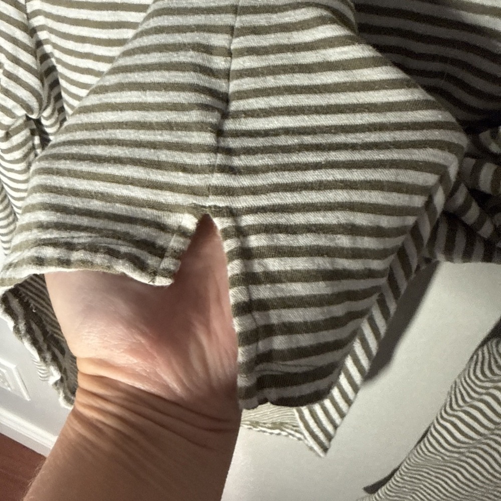 Lauren Ralph Lauren Blouse Womens Medium M Striped Long Sleeve Round Neck Top - Picture 5 of 8